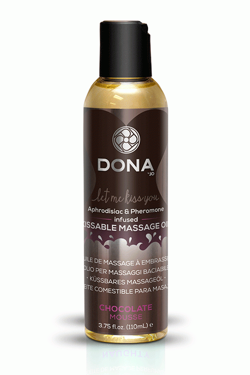 Вкусовое массажное масло DONA Kissable Massage Oil Chocolate Mousse 125 мл