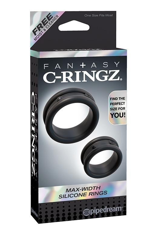 5905-23 PD / Эрекционные кольца широкие 2шт в наборе Max-Width Silicone Rings C-Ringz