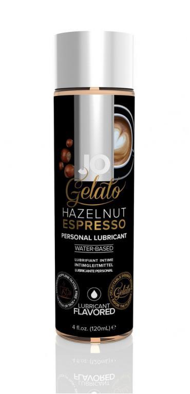 Вкусовой лубрикант на водной основе JO GELATO HAZELNUT ESPRESSO FLAVORED LUBRICANT 120mL