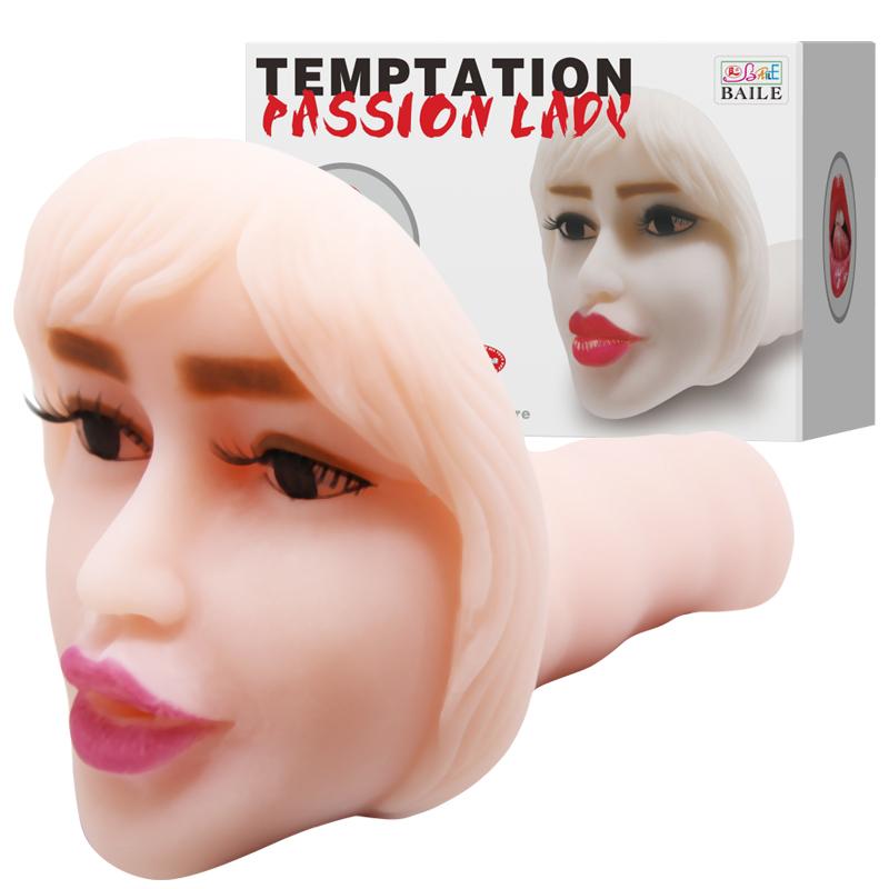 BM-009183 / Мастурбатор лицо с вибрацией Baile Passion Lady