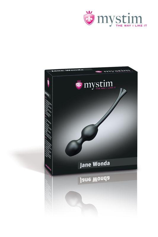 46286 / Mystim E-stim Geisha Balls, Duo Jane Wonda Вагинальные шарики на сцепке с миостимуляцией