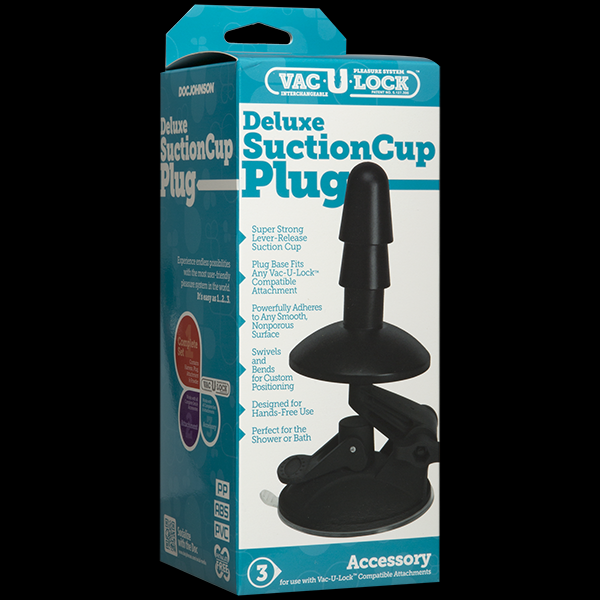 1010-14 BX DJ / Аксессуар-крепление на поверхность с плагом Vac-U-Lock - Deluxe Suction Cup Plug