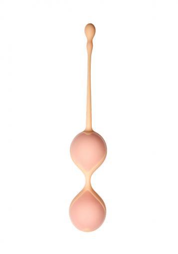 Шарики Кегеля со смещенным центом тяжести Orion, силикон/ABS 3,3 x 19 см , цвет персиковый (One Size)