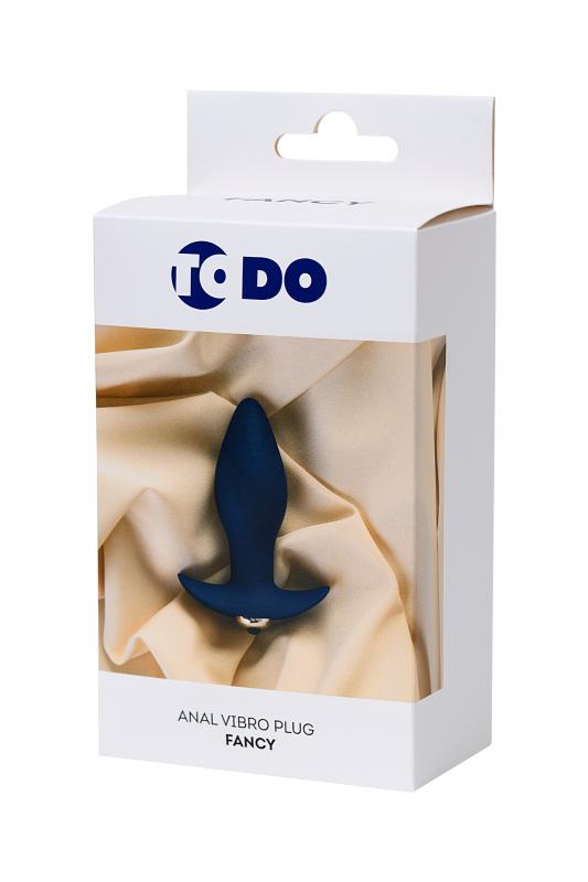 Анальная вибровтулка ToDo by Toyfa Fancy, силикон, синяя, 10,7 см, ? 3,5 см
