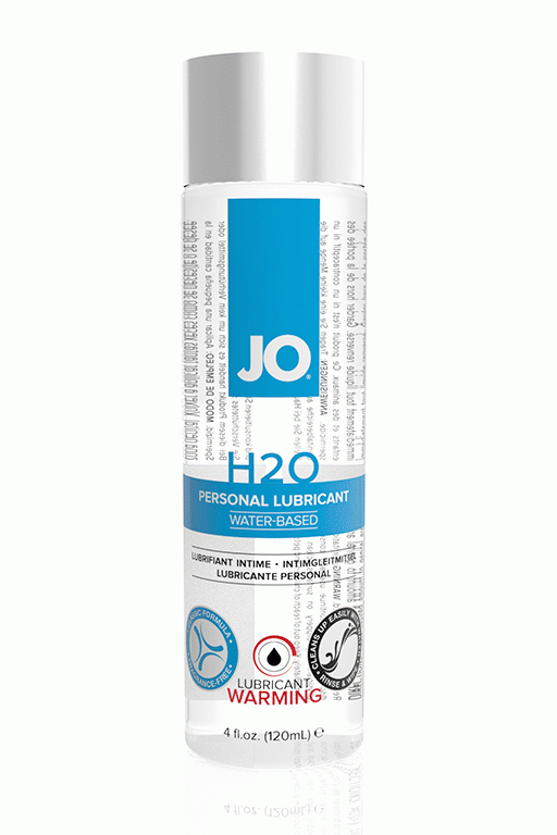 Возбуждающий любрикант на водной основе JO Personal Lubricant H2O Warming, 4 oz (120мл.)